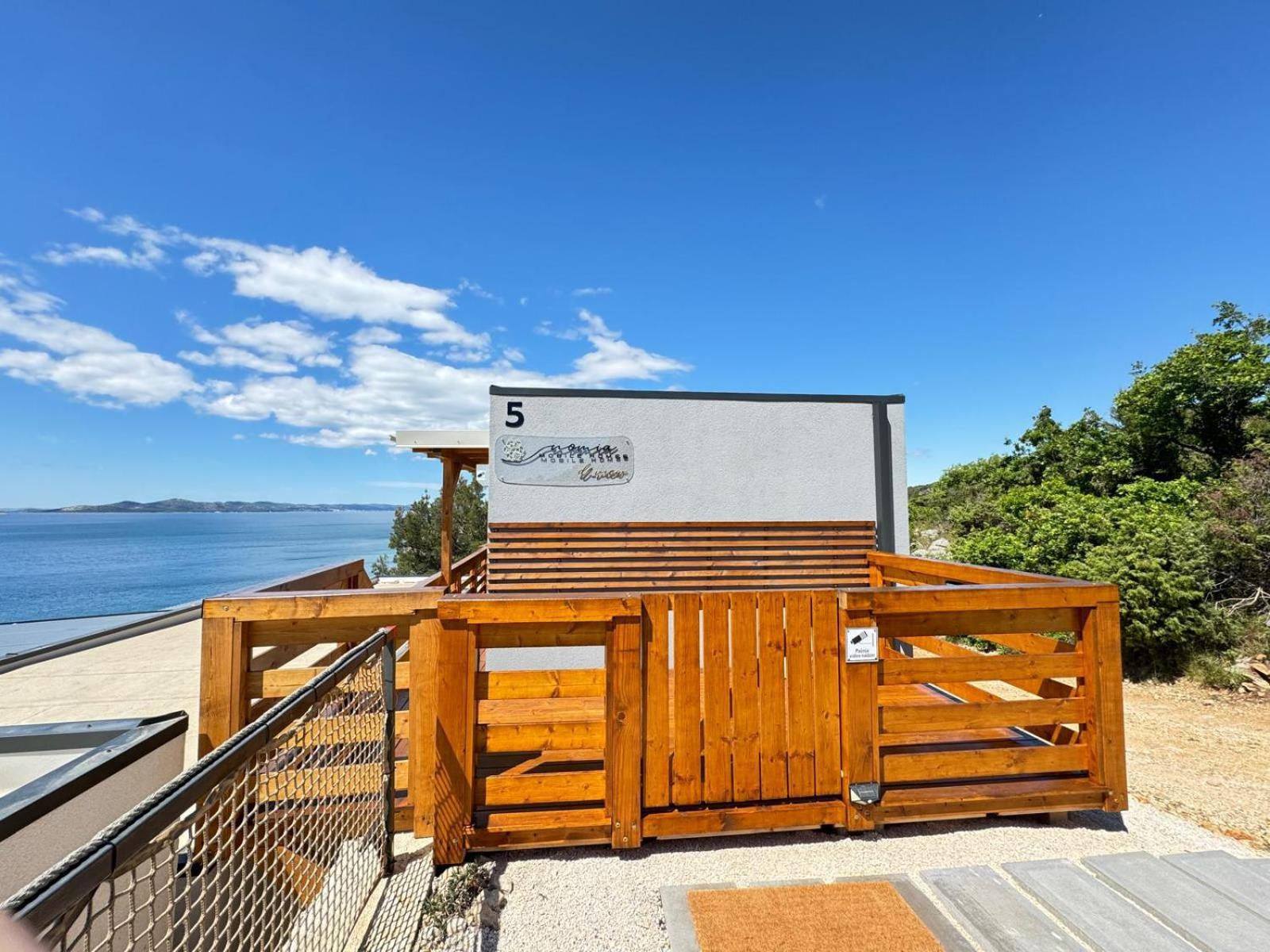 D-View Premium Mobile Home - Panoramic Seaview - 150 M From Beach, Free Parking Drage Exteriér fotografie