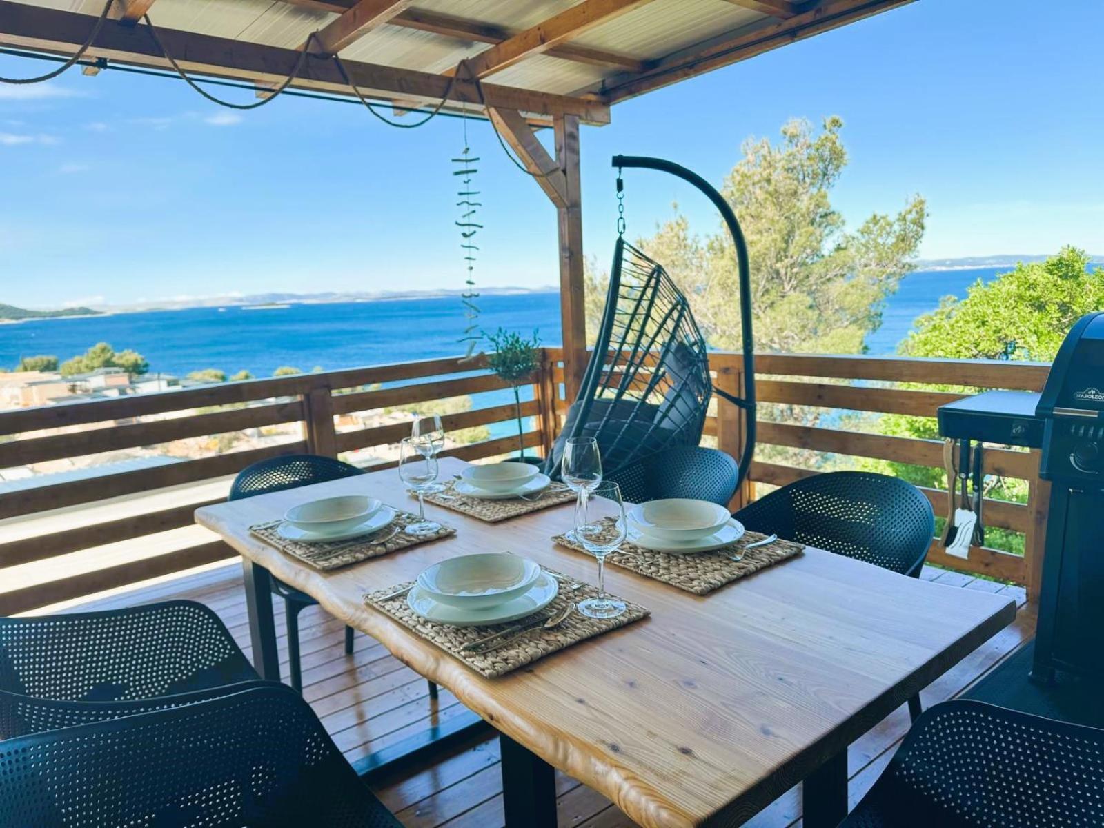 D-View Premium Mobile Home - Panoramic Seaview - 150 M From Beach, Free Parking Drage Exteriér fotografie