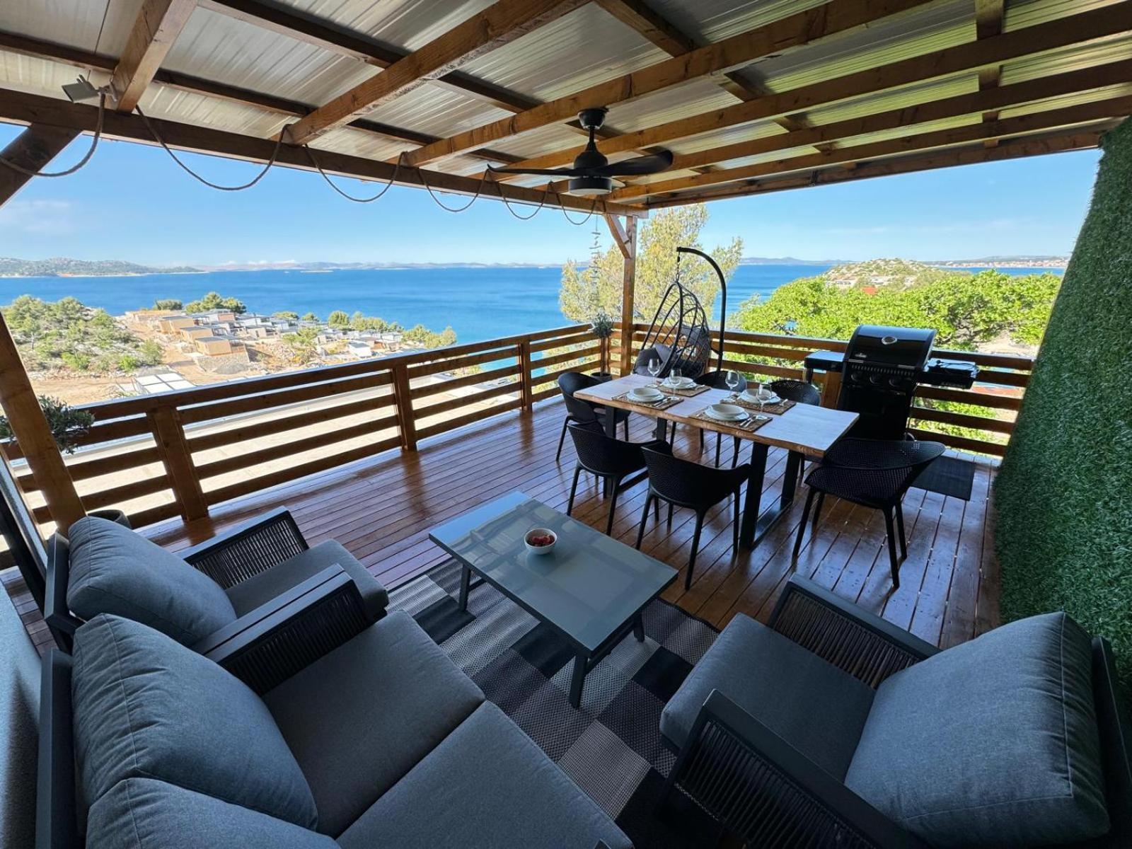 D-View Premium Mobile Home - Panoramic Seaview - 150 M From Beach, Free Parking Drage Exteriér fotografie