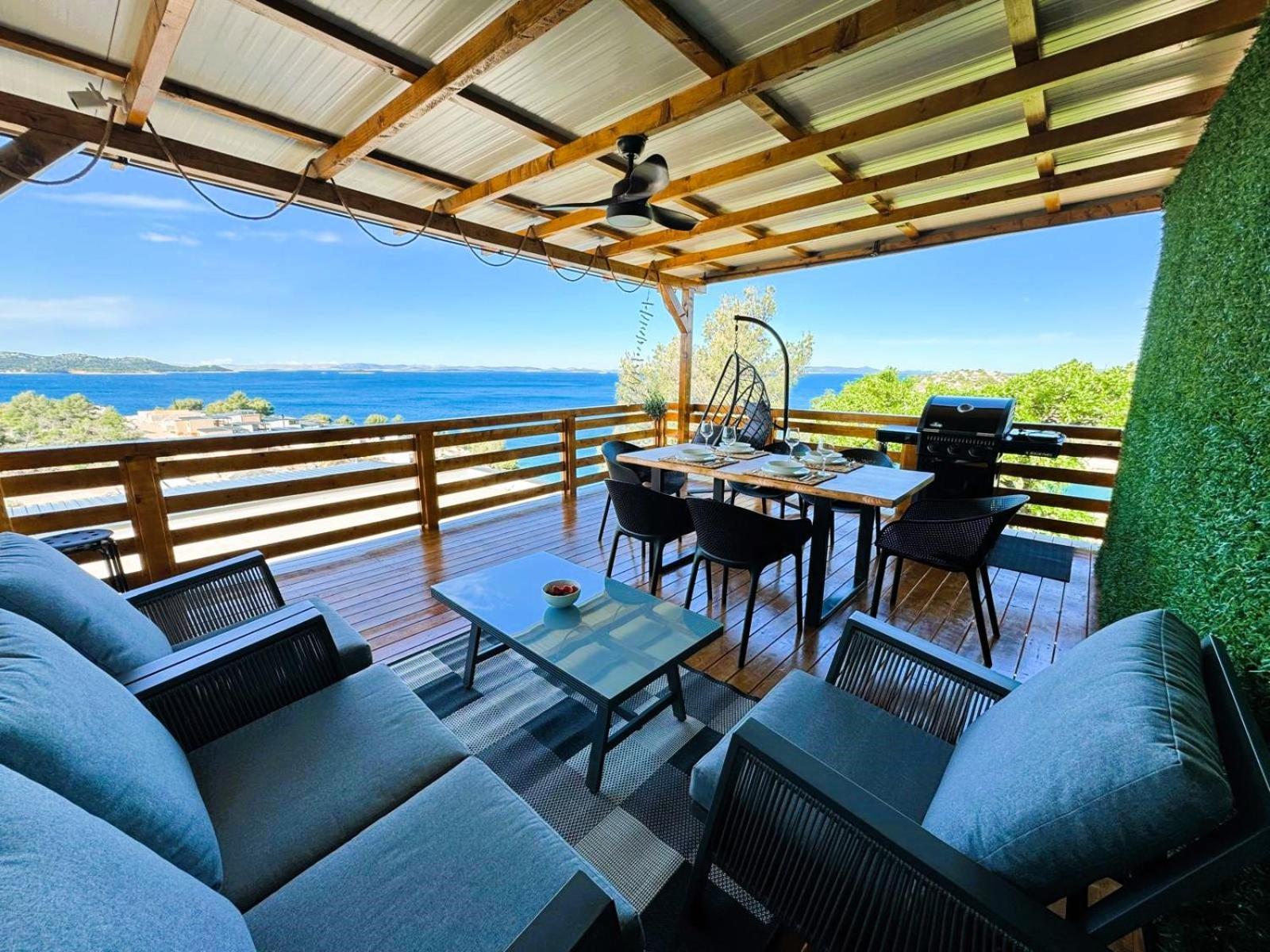 D-View Premium Mobile Home - Panoramic Seaview - 150 M From Beach, Free Parking Drage Exteriér fotografie
