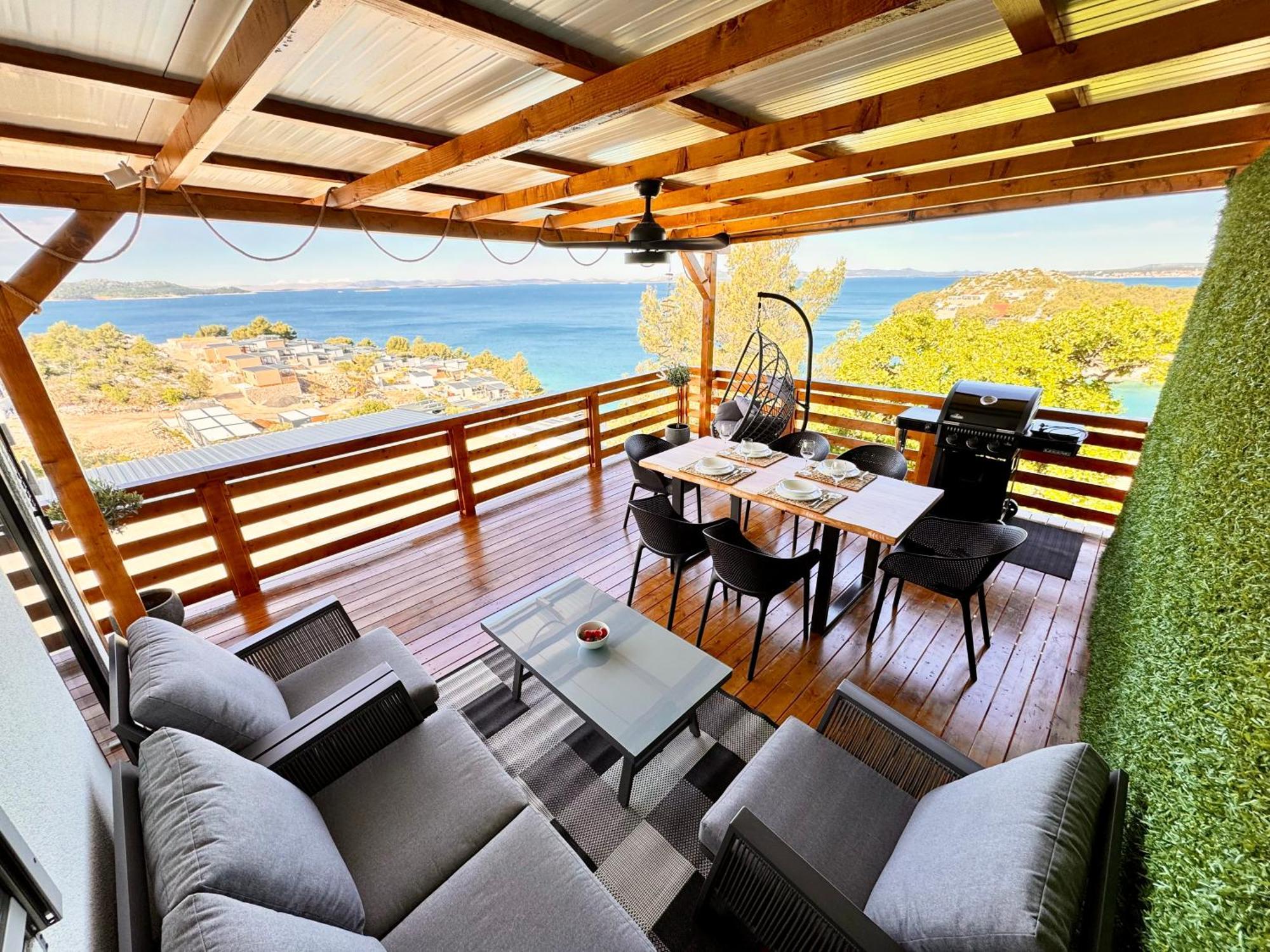 D-View Premium Mobile Home - Panoramic Seaview - 150 M From Beach, Free Parking Drage Exteriér fotografie